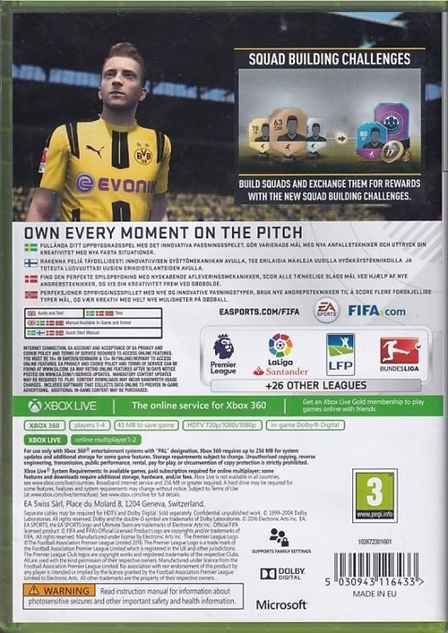 FIFA 17 - Xbox 360 (B Grade) (Genbrug)